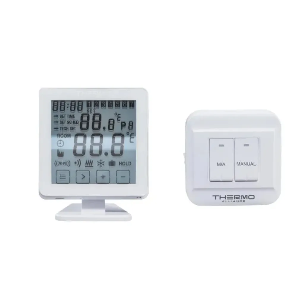 Тижневий програмований термостат Thermo Alliance ТА-2501RFWiFi радіокерований з WiFi (TA2501WIFIRF)- Фото 2